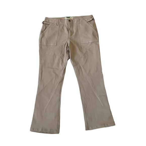 Anthropologie Cropped‎ Khaki Pants Size 32 - Picture 1 of 5